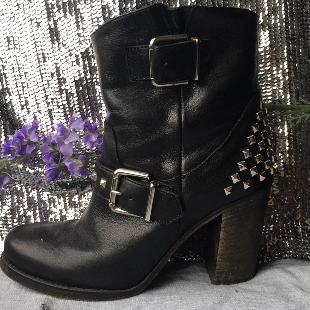 ❌DONATED❌ Chrome Studded Boots - Vero Cuoio